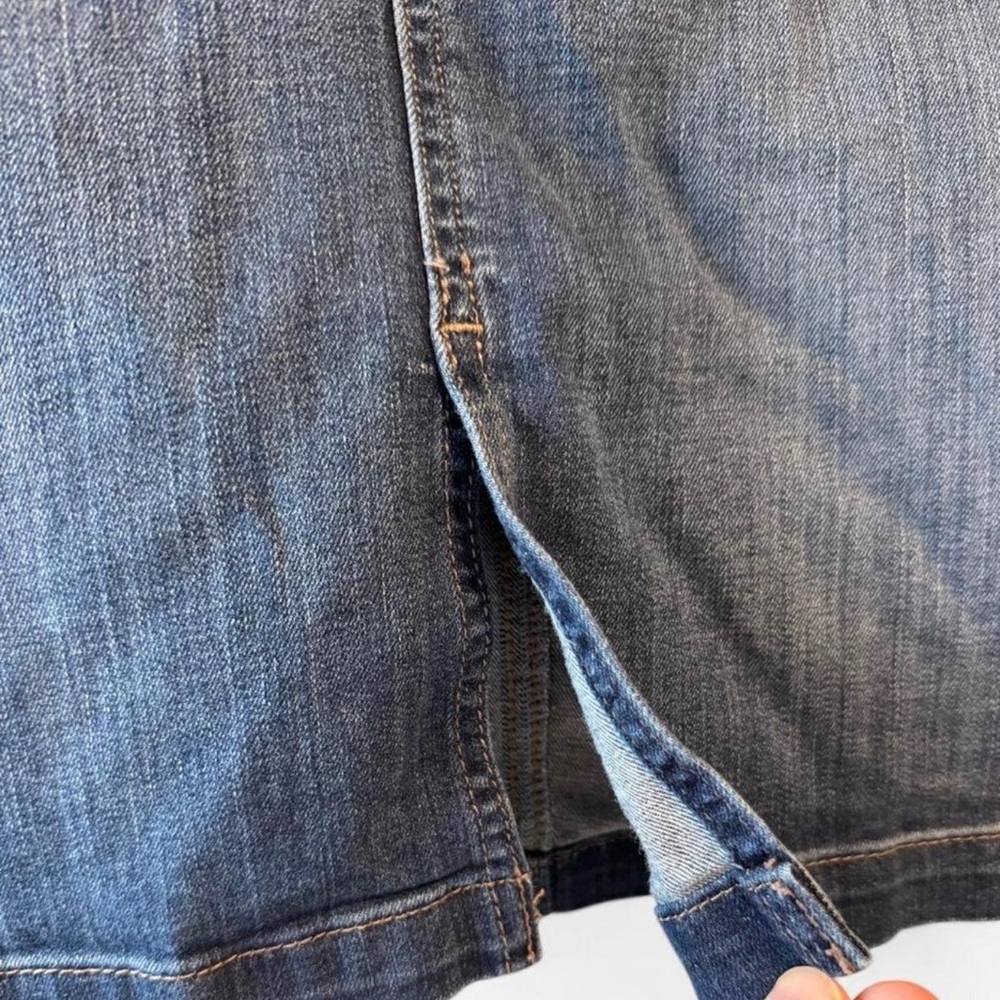 LOFT Blue Denim Skirt - Picture 2 of 4